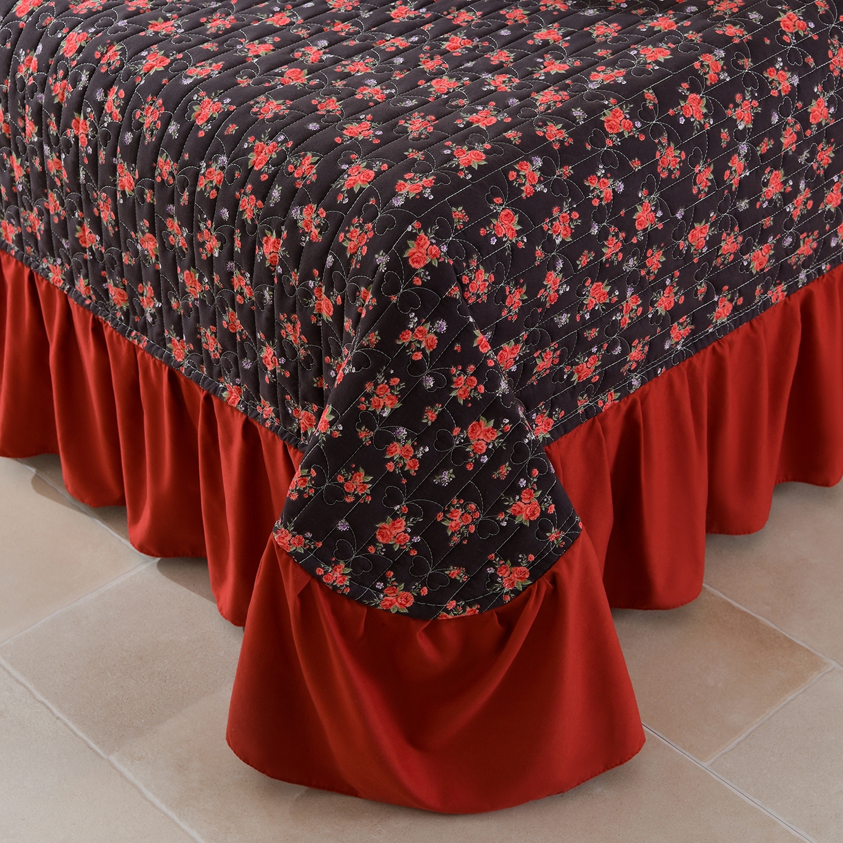 91家纺网 家纺一手货源 找家纺 金梦家居 2026新款水洗棉床盖夏被款四件套 暗香疏影