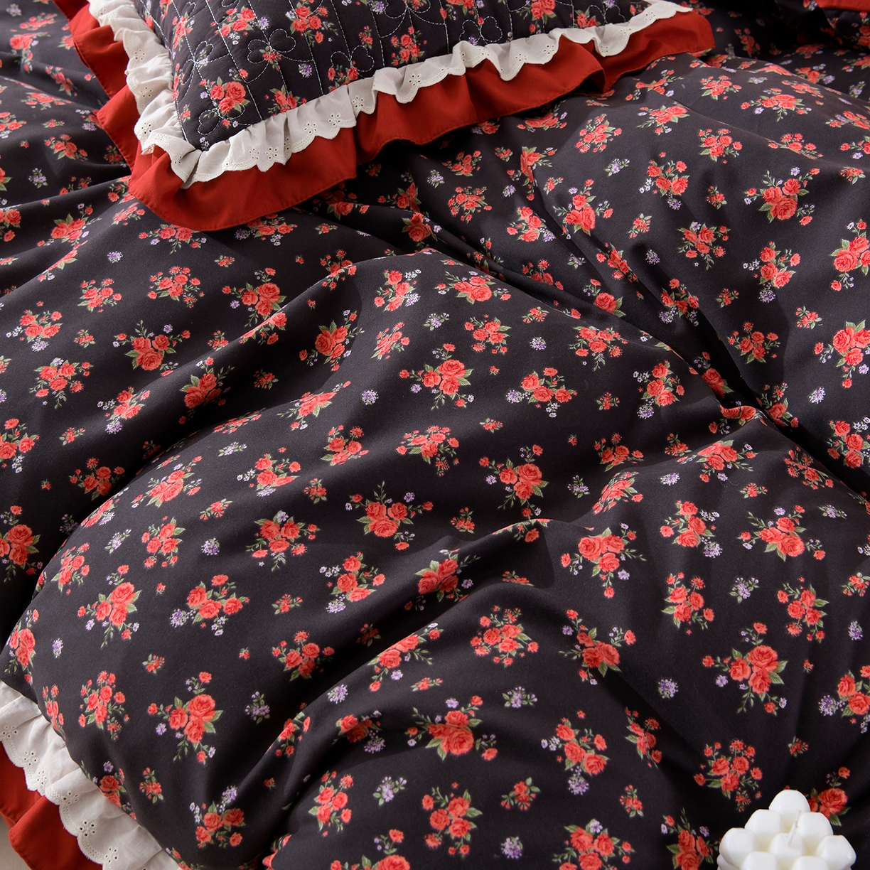 91家纺网 家纺一手货源 找家纺 金梦家居 2026新款水洗棉床盖夏被款四件套 暗香疏影