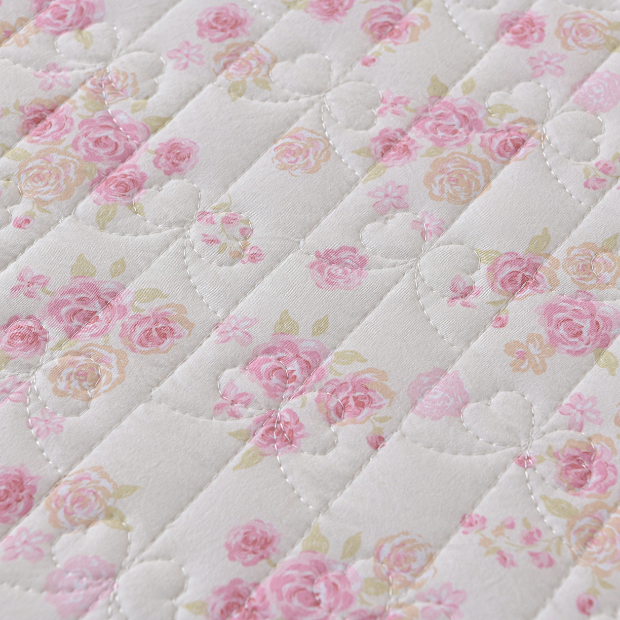 91家纺网 家纺一手货源 找家纺 金梦家居 2026新款水洗棉床盖夏被款四件套 粉黛佳人