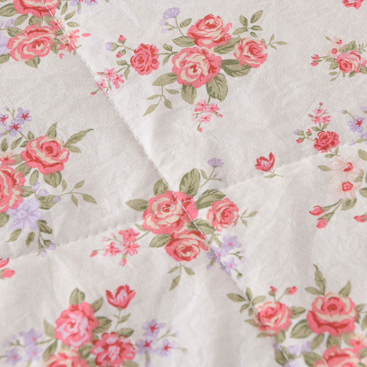 91家纺网 家纺一手货源 找家纺 金梦家居 2026新款水洗棉床盖夏被款四件套 红粉佳人