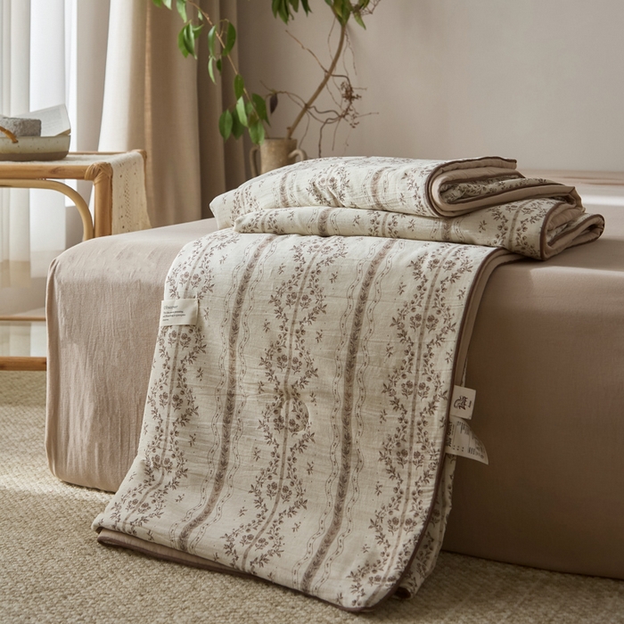 91家纺网 家纺一手货源 找家纺 （总）大彩家居 2026新款棉麻夏被