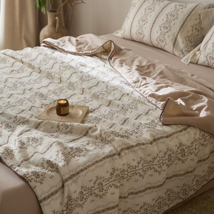 91家纺网 家纺一手货源 找家纺 （总）大彩家居 2026新款棉麻夏被