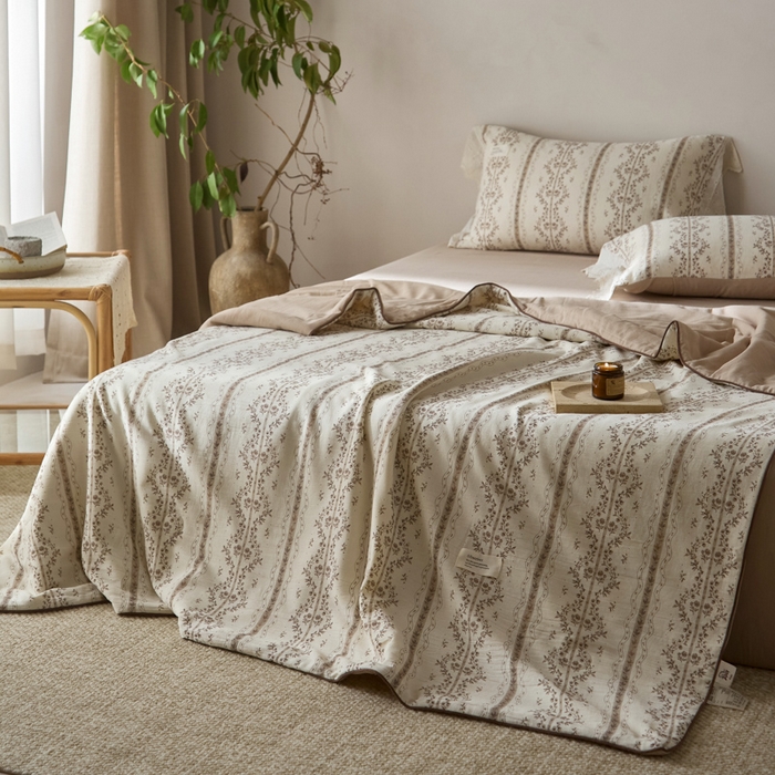 91家纺网 家纺一手货源 找家纺 （总）大彩家居 2026新款棉麻夏被