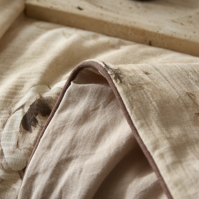 91家纺网 家纺一手货源 找家纺 大彩家居 2026新款棉麻夏被 荒野玫瑰