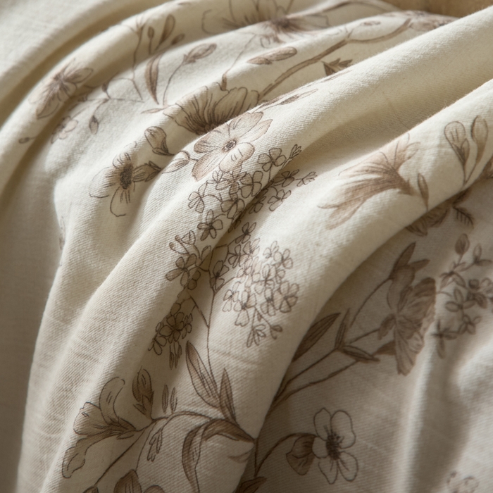 91家纺网 家纺一手货源 找家纺 大彩家居 2026新款棉麻夏被 林间拾遗