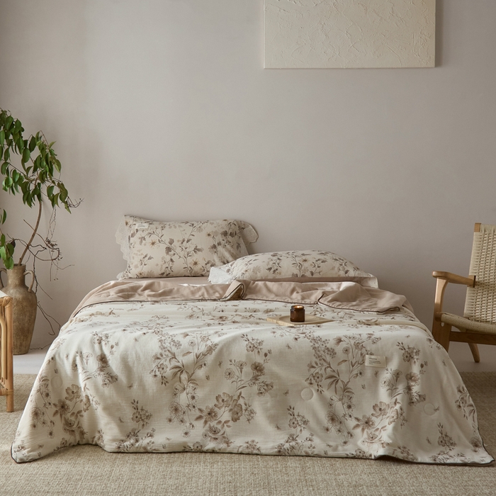 大彩家居 2026新款棉麻夏被 林间拾遗