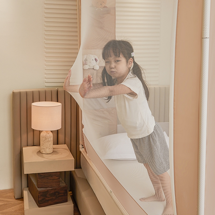 91家纺网 家纺一手货源 找家纺 （总）青竹苑 2026新款贴布口袋款床笠底坐床蚊帐