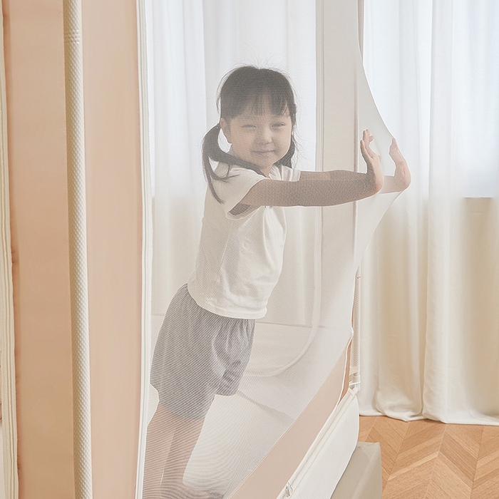 91家纺网 家纺一手货源 找家纺 （总）青竹苑 2026新款贴布口袋款床笠底坐床蚊帐