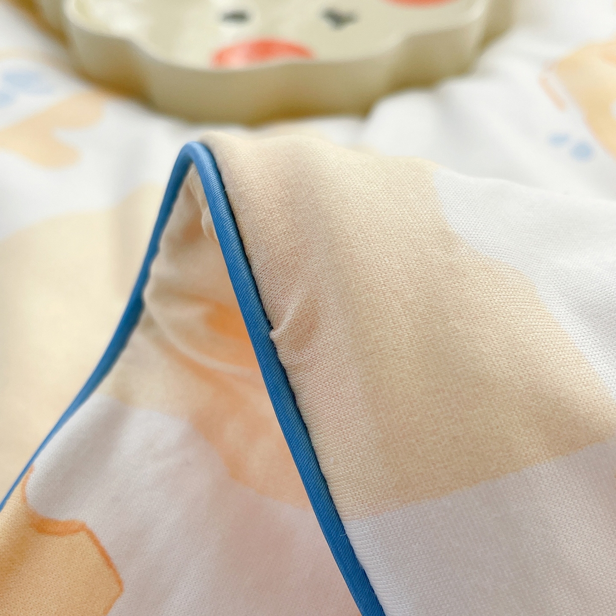 91家纺网 家纺一手货源 找家纺 咏绒家纺工厂店 厂家直销网销爆款花型永不断货2025春夏新款A类牛奶针织棉大豆夏被（长期款） 起司