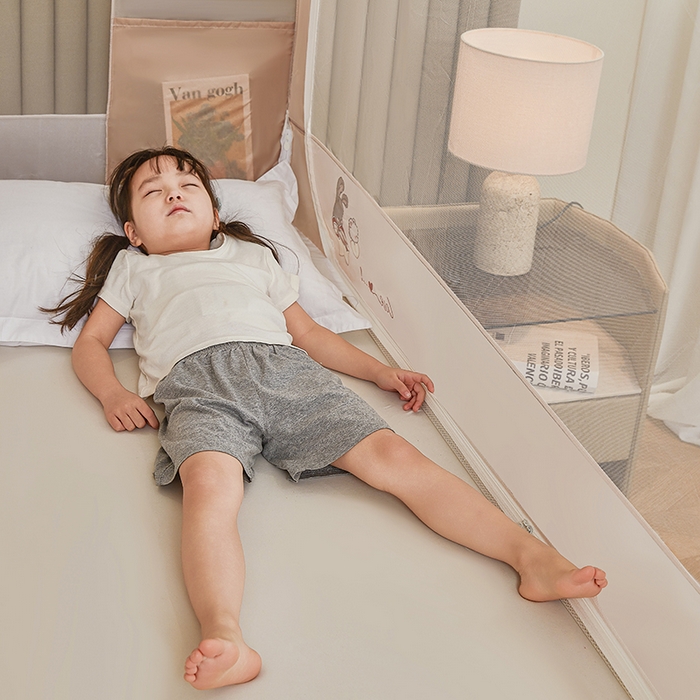 91家纺网 家纺一手货源 找家纺 青竹苑 2026新款贴布口袋款床笠底坐床蚊帐 杯子里的熊