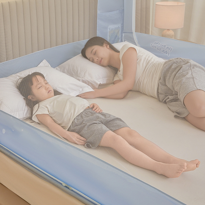 91家纺网 家纺一手货源 找家纺 青竹苑 2026新款贴布口袋款床笠底坐床蚊帐 北极熊熊