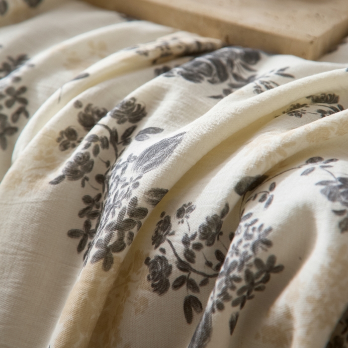 91家纺网 家纺一手货源 找家纺 大彩家居 2026新款棉麻夏被 午后庄园