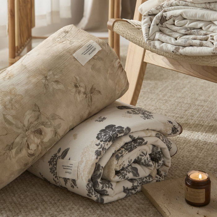 大彩家居 2026新款棉麻夏被 组合