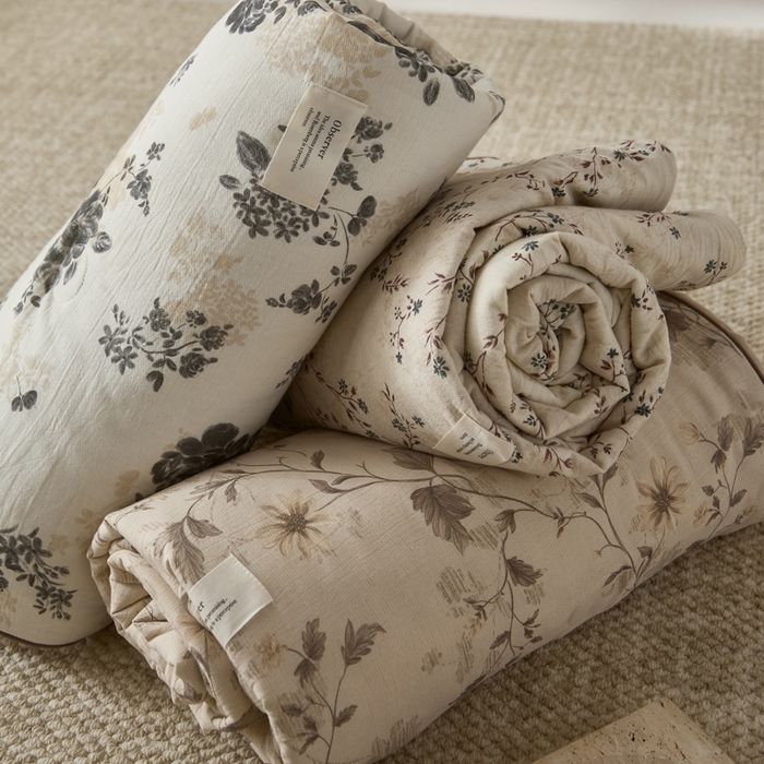 91家纺网 家纺一手货源 找家纺 大彩家居 2026新款棉麻夏被 组合