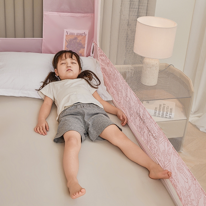 91家纺网 家纺一手货源 找家纺 青竹苑 2026新款贴布口袋款床笠底坐床蚊帐 动物聚餐