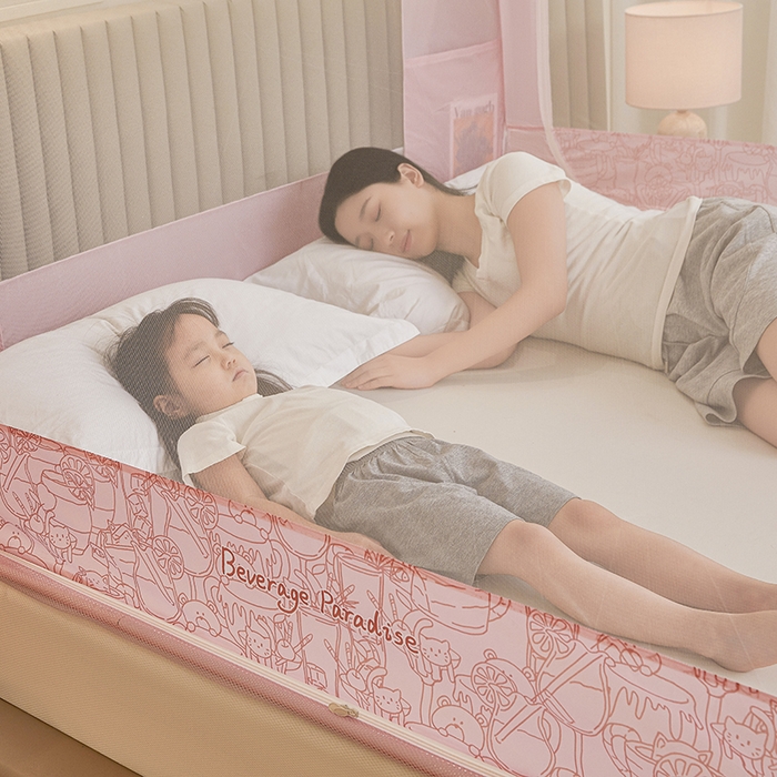 91家纺网 家纺一手货源 找家纺 青竹苑 2026新款贴布口袋款床笠底坐床蚊帐 动物聚餐