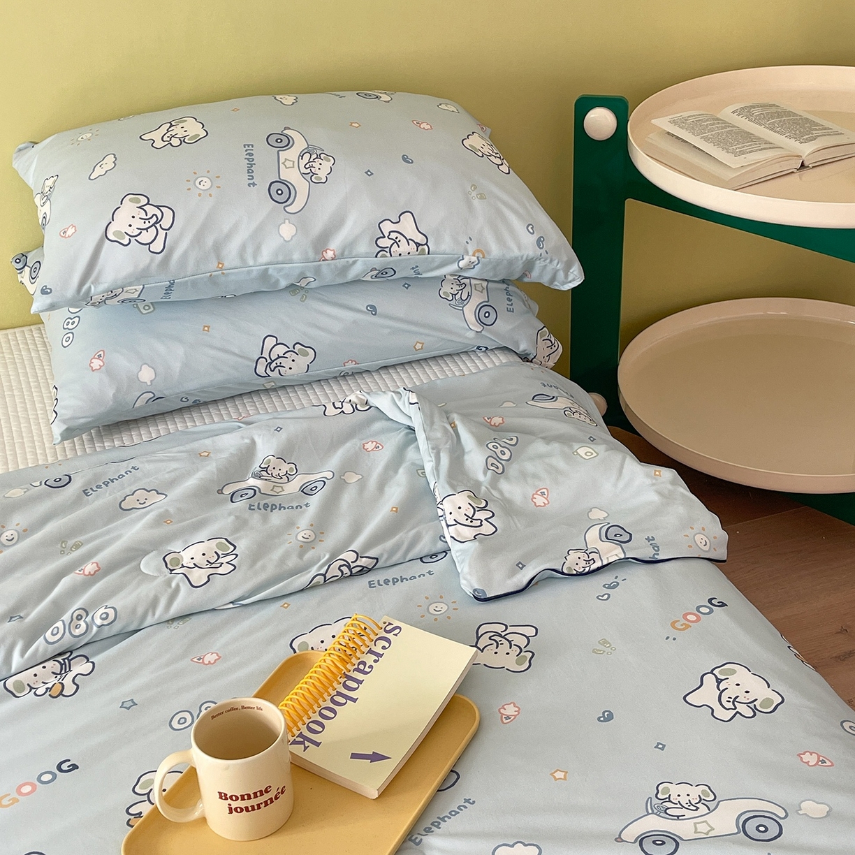 91家纺网 家纺一手货源 找家纺 咏绒家纺工厂店 厂家直销网销爆款花型永不断货2025春夏新款A类牛奶针织棉大豆夏被（长期款） 汽车小象