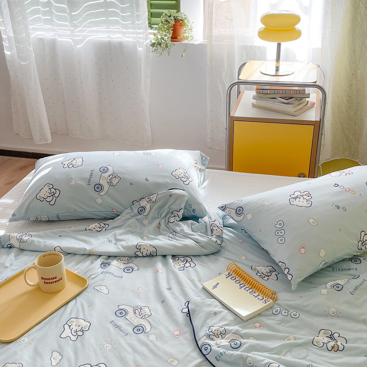 91家纺网 家纺一手货源 找家纺 咏绒家纺工厂店 厂家直销网销爆款花型永不断货2025春夏新款A类牛奶针织棉大豆夏被（长期款） 汽车小象