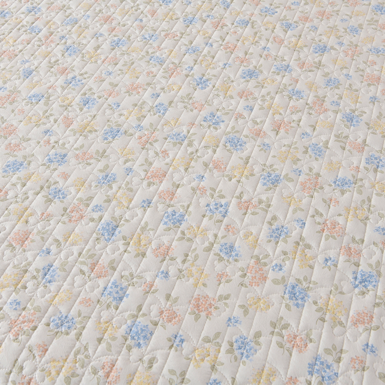 91家纺网 家纺一手货源 找家纺 金梦家居 2026新款水洗棉床盖夏被款四件套 花团锦簇