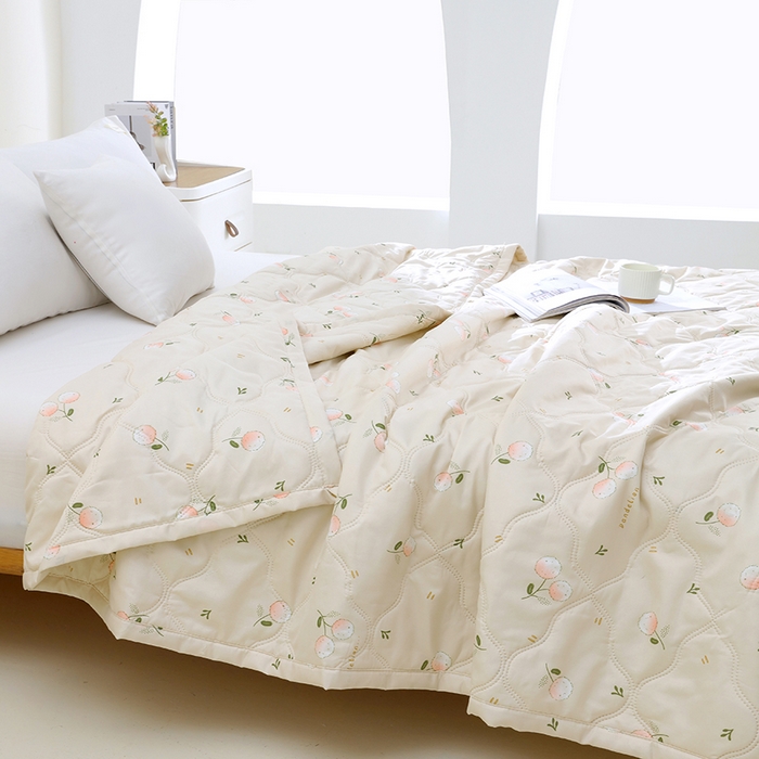 诗雅纺织 2026新款亲肤绒夏被空调被夏凉被 蒲公英