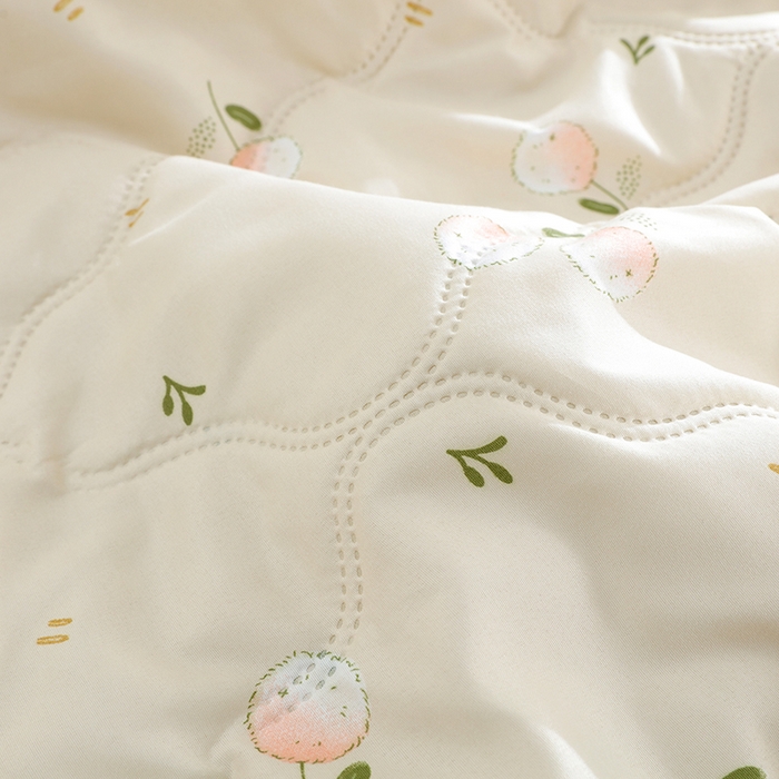 91家纺网 家纺一手货源 找家纺 诗雅纺织 2026新款亲肤绒夏被空调被夏凉被 蒲公英