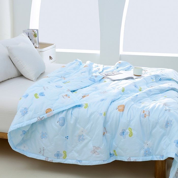 诗雅纺织 2026新款亲肤绒夏被空调被夏凉被 田园生活