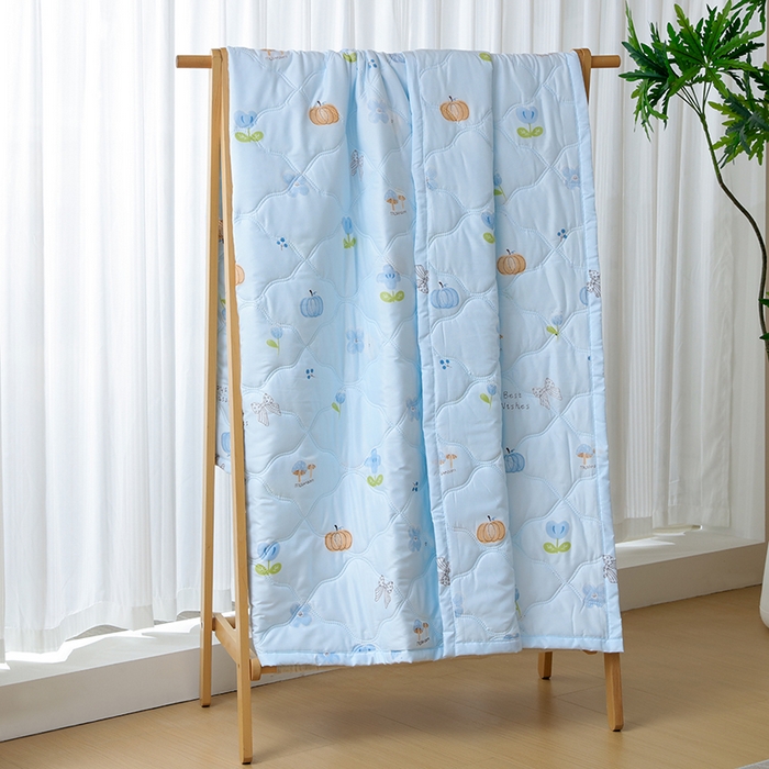 91家纺网 家纺一手货源 找家纺 诗雅纺织 2026新款亲肤绒夏被空调被夏凉被 田园生活