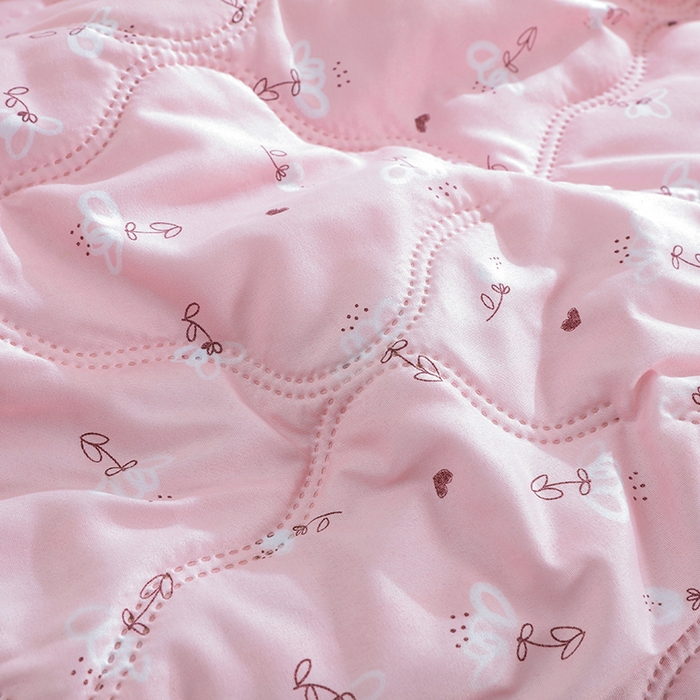 91家纺网 家纺一手货源 找家纺 诗雅纺织 2026新款亲肤绒夏被空调被夏凉被 粉色熊掌