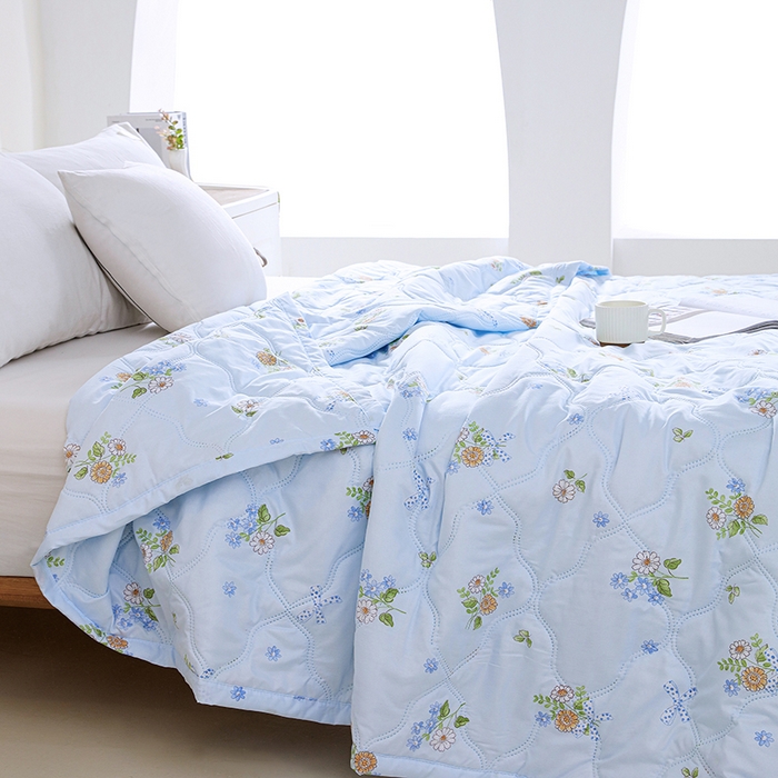 诗雅纺织 2026新款亲肤绒夏被空调被夏凉被 夏栀