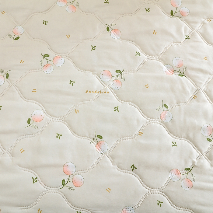 91家纺网 家纺一手货源 找家纺 诗雅纺织 2026新款亲肤绒夏被空调被夏凉被 蒲公英