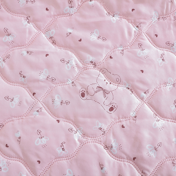 91家纺网 家纺一手货源 找家纺 诗雅纺织 2026新款亲肤绒夏被空调被夏凉被 粉色熊掌