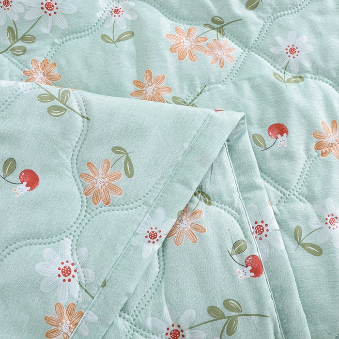 91家纺网 家纺一手货源 找家纺 诗雅纺织 2026新款亲肤绒夏被空调被夏凉被 红果