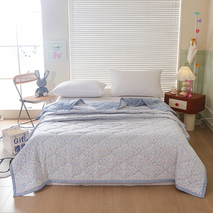 91家纺网 家纺一手货源 找家纺 （总）诗雅纺织 2026新款超柔水洗棉夏凉被空调被超声波压花夏被礼品被