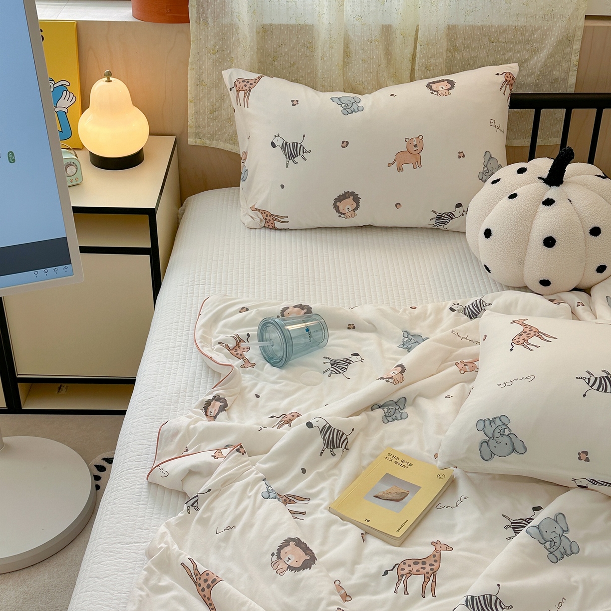 91家纺网 家纺一手货源 找家纺 咏绒家纺工厂店 厂家直销网销爆款花型永不断货2025春夏新款A类牛奶针织棉大豆夏被（长期款） 小动物们