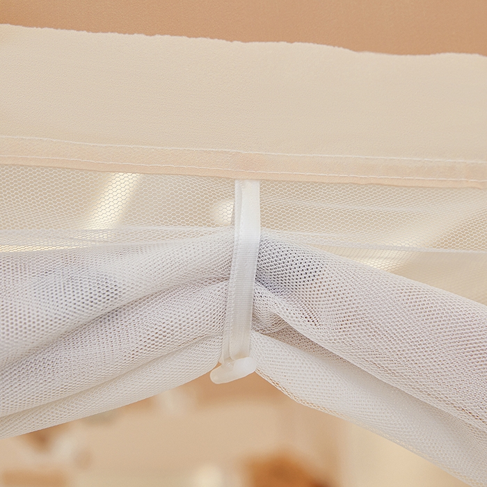 91家纺网 家纺一手货源 找家纺 青竹苑 2026新款贴布口袋款床笠底坐床蚊帐 萌宠出道