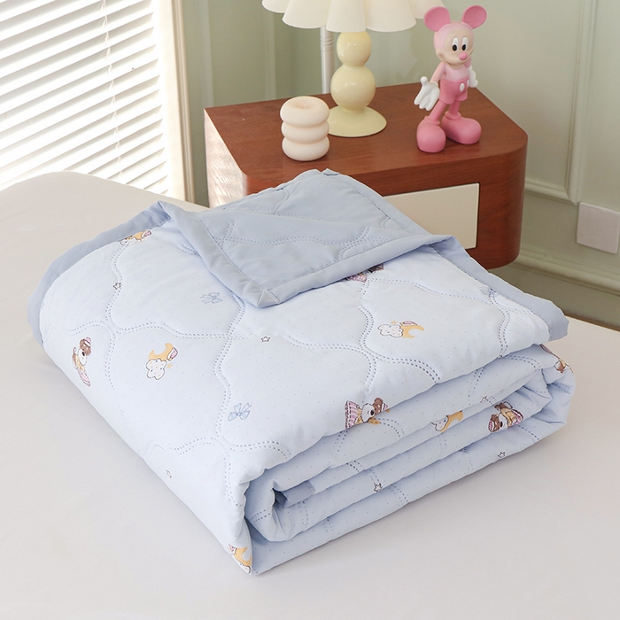 91家纺网 家纺一手货源 找家纺 诗雅纺织 2025新款超柔水洗棉夏凉被空调被超声波压花夏被礼品被 凯瑞