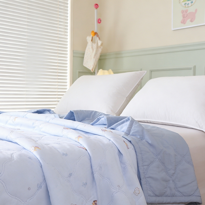 91家纺网 家纺一手货源 找家纺 诗雅纺织 2025新款超柔水洗棉夏凉被空调被超声波压花夏被礼品被 凯瑞