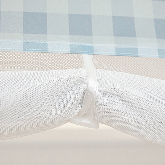 91家纺网 家纺一手货源 找家纺 青竹苑 2026新款贴布口袋款床笠底坐床蚊帐 晚安熊