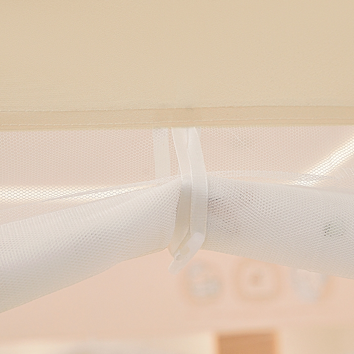 91家纺网 家纺一手货源 找家纺 青竹苑 2026新款贴布口袋款床笠底坐床蚊帐 小刺猬