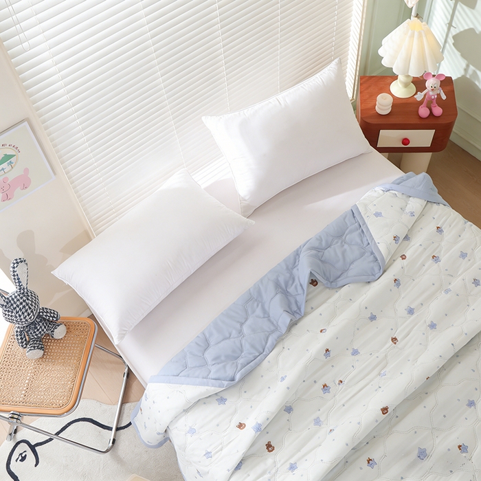 91家纺网 家纺一手货源 找家纺 诗雅纺织 2025新款超柔水洗棉夏凉被空调被超声波压花夏被礼品被 星空