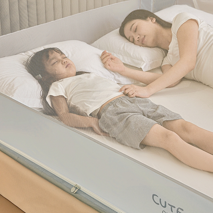 91家纺网 家纺一手货源 找家纺 青竹苑 2026新款贴布口袋款床笠底坐床蚊帐 郁金香兔