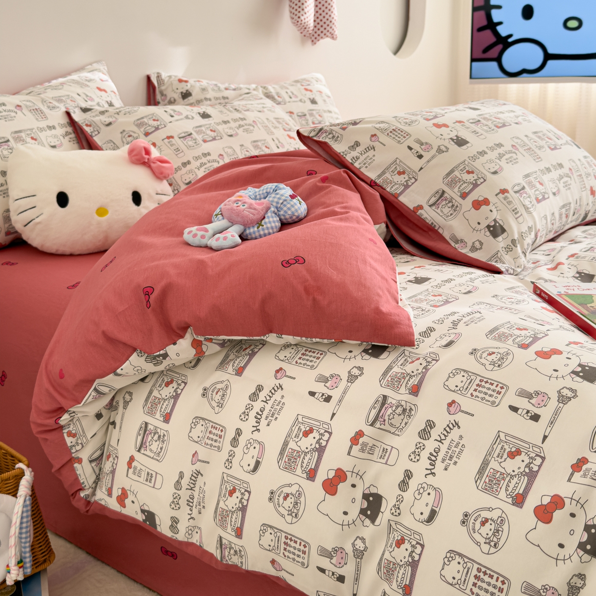 91家纺网 家纺一手货源 找家纺 女子家纺 2026新款40支100%纯棉全棉13070斜纹四件套 KT海报