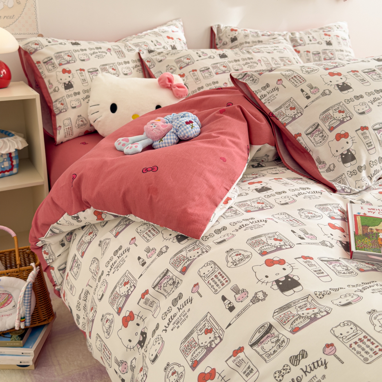 91家纺网 家纺一手货源 找家纺 女子家纺 2026新款40支100%纯棉全棉13070斜纹四件套 KT海报