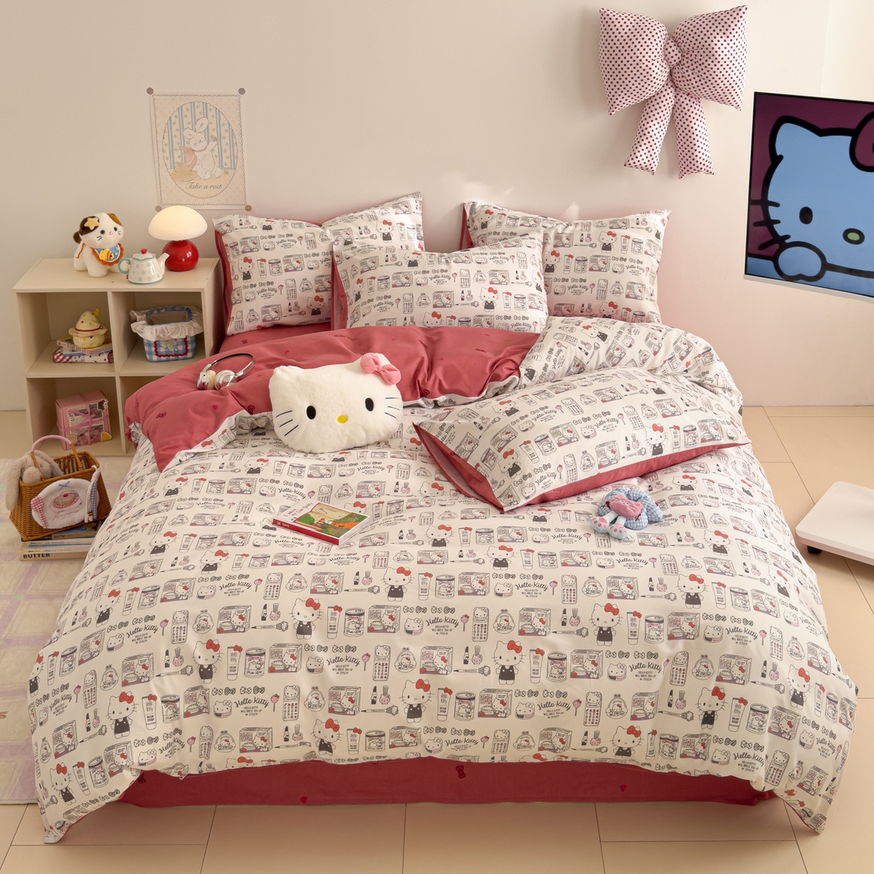 女子家纺 2026新款40支100%纯棉全棉13070斜纹四件套 KT海报