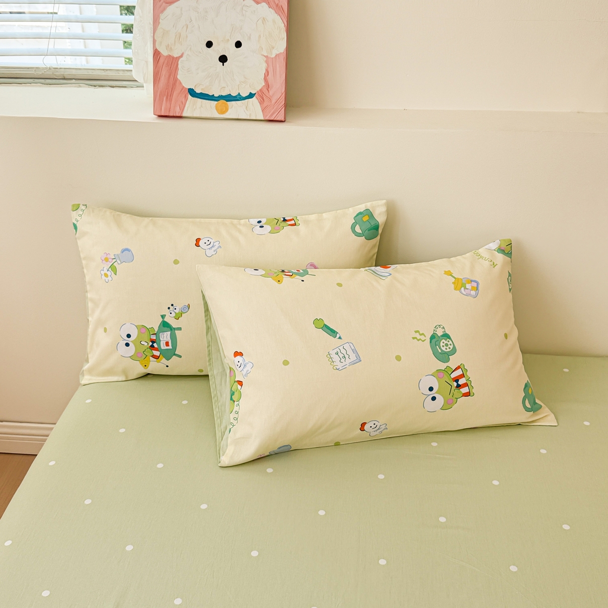 91家纺网 家纺一手货源 找家纺 女子家纺 2026新款40支100%纯棉全棉13070斜纹四件套 可洛比