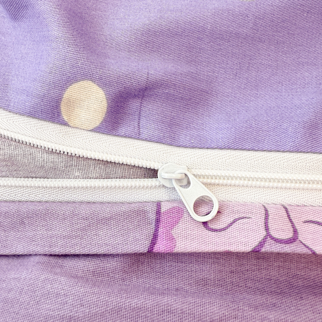 91家纺网 家纺一手货源 找家纺 女子家纺 2026新款40支100%纯棉全棉13070斜纹四件套 库洛米紫