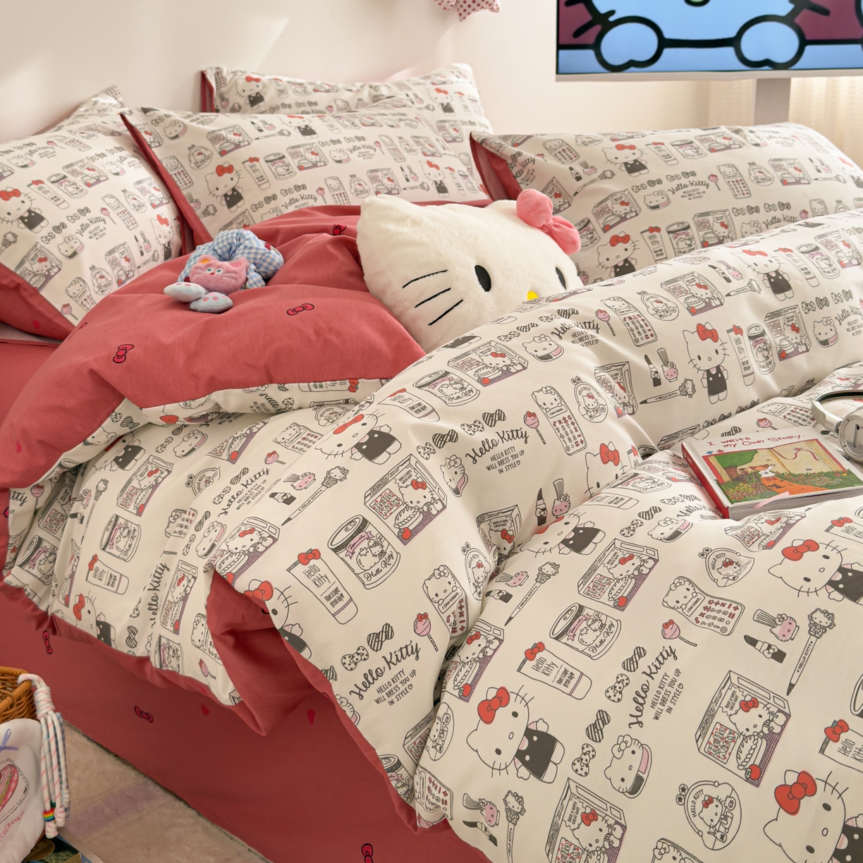 91家纺网 家纺一手货源 找家纺 女子家纺 2026新款40支100%纯棉全棉13070斜纹四件套 KT海报