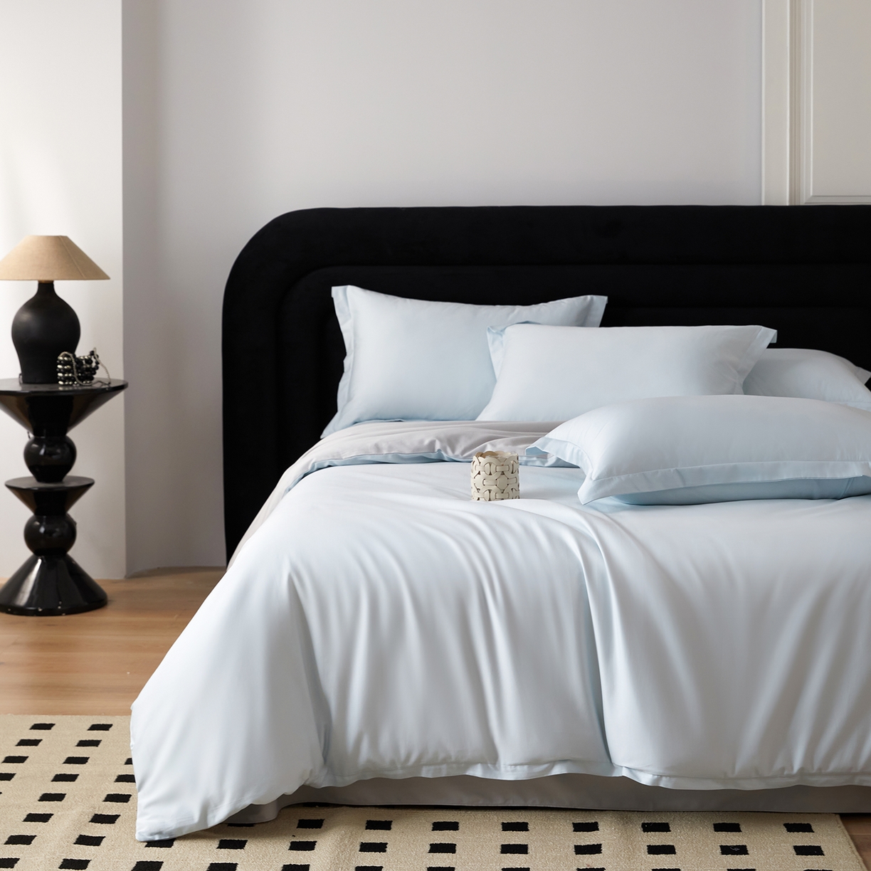 91家纺网 家纺一手货源 找家纺 （总）梧桐树 2026新款60S纯色全棉纯棉长绒棉系列四件套