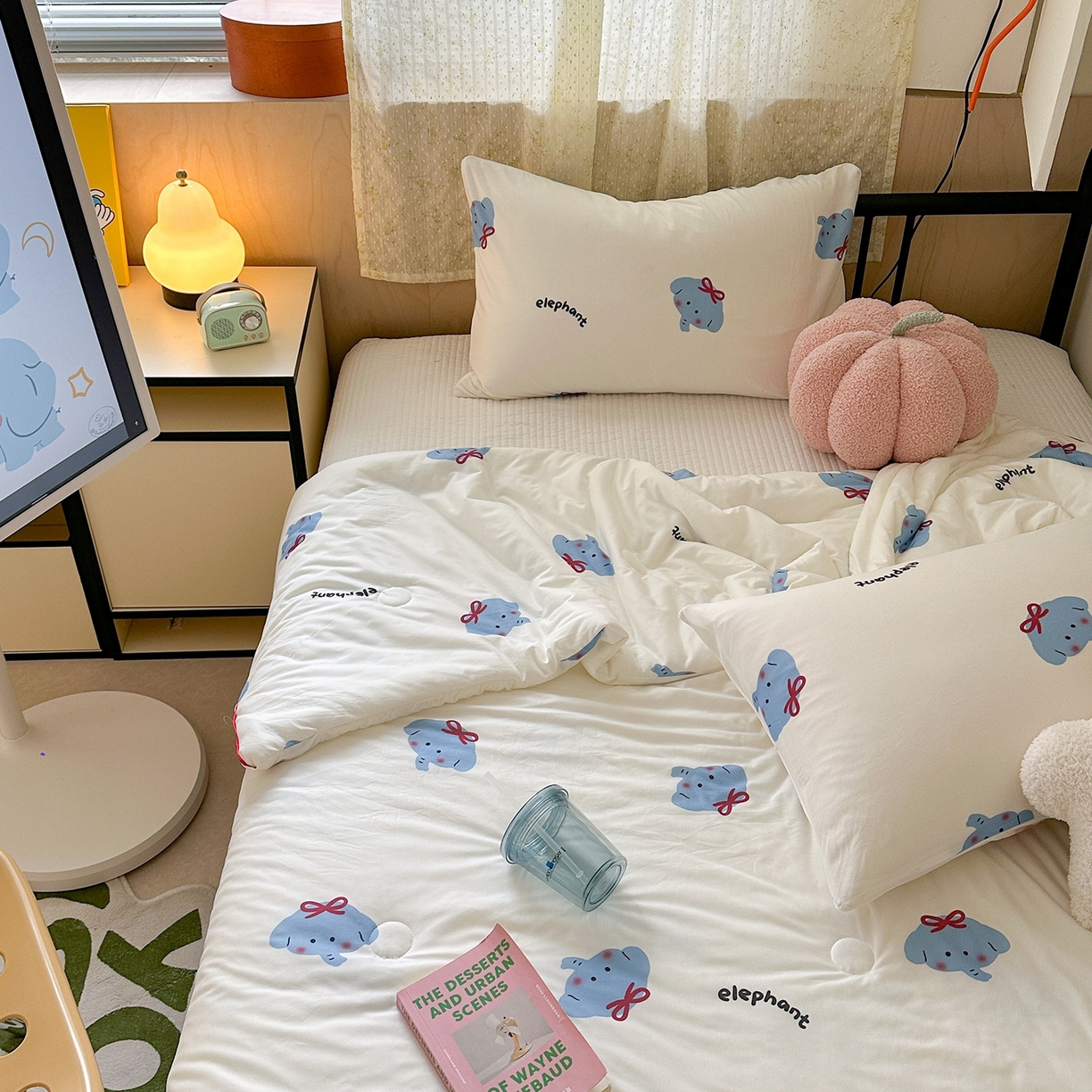 91家纺网 家纺一手货源 找家纺 咏绒家纺工厂店 厂家直销网销爆款花型永不断货2025春夏新款A类牛奶针织棉大豆夏被（长期款） 羞羞象