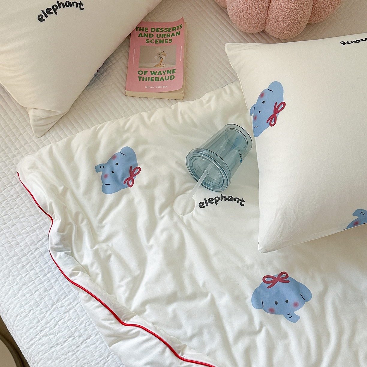 91家纺网 家纺一手货源 找家纺 咏绒家纺工厂店 厂家直销网销爆款花型永不断货2025春夏新款A类牛奶针织棉大豆夏被（长期款） 羞羞象